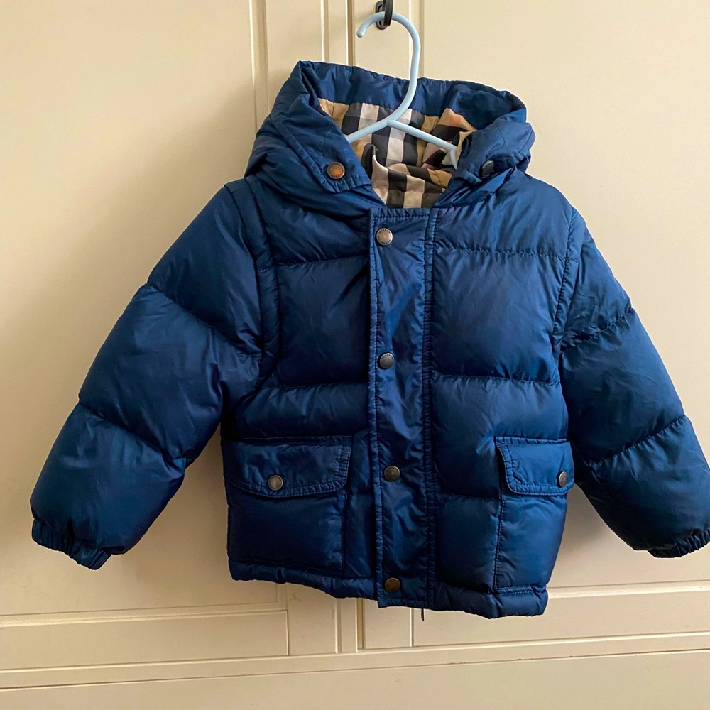 Authentic Blue Burberry coat/vest size 2Y unisex